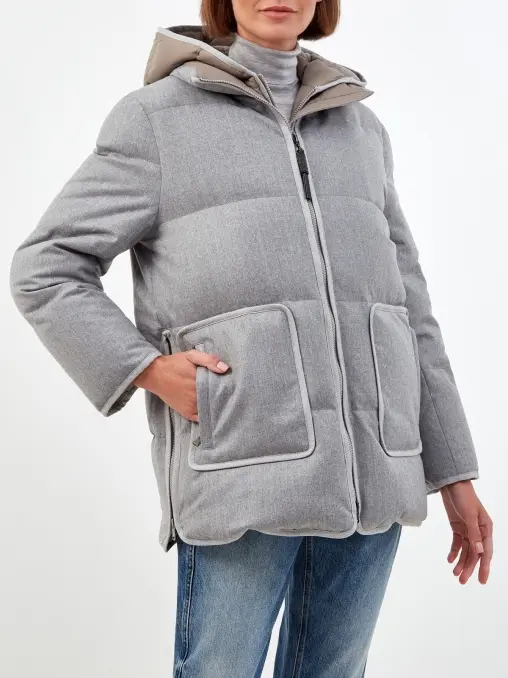 Пуховик шерстяной BRUNELLO CUCINELLI