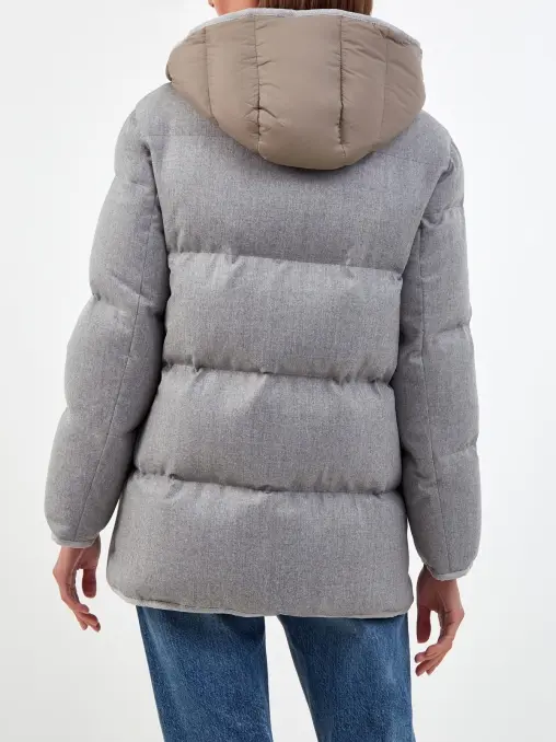 Пуховик шерстяной BRUNELLO CUCINELLI