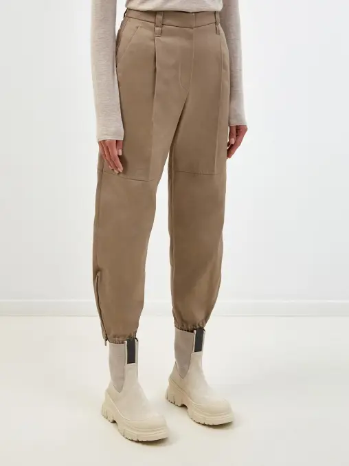 Брюки хлопковые BRUNELLO CUCINELLI