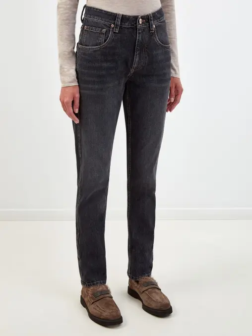 Джинсы хлопковые BRUNELLO CUCINELLI