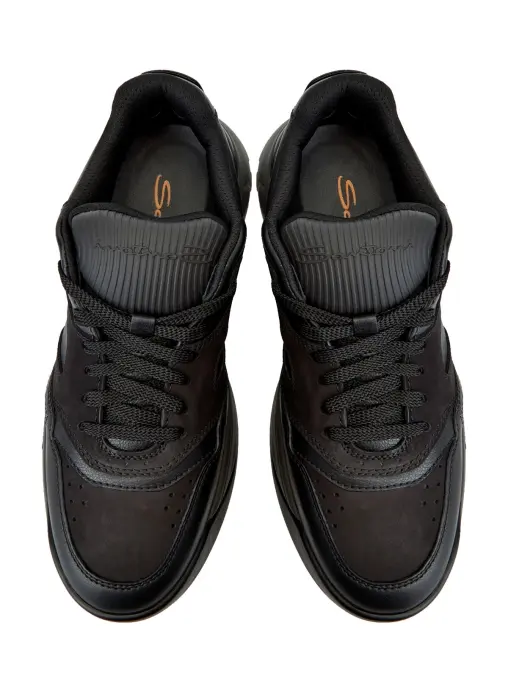 Кроссовки кожаные SANTONI