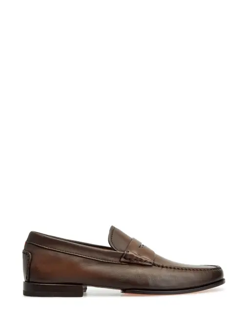 Лоферы кожаные SANTONI