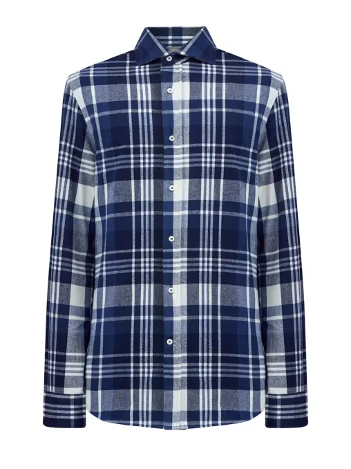 Рубашка Easy Fit хлопковая BRUNELLO CUCINELLI