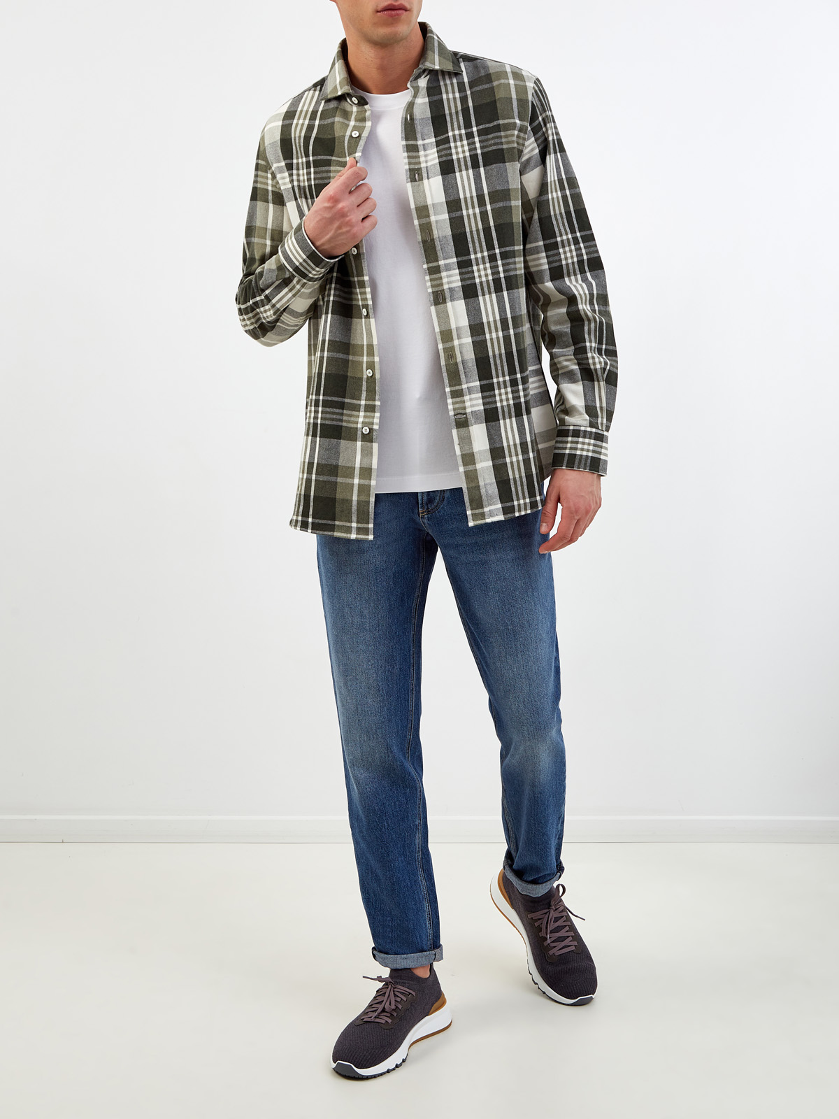 Рубашка Easy Fit хлопковая