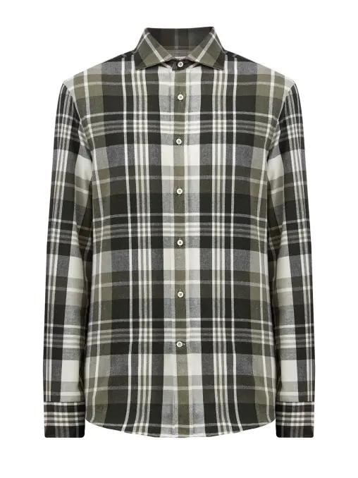 Рубашка Easy Fit хлопковая BRUNELLO CUCINELLI