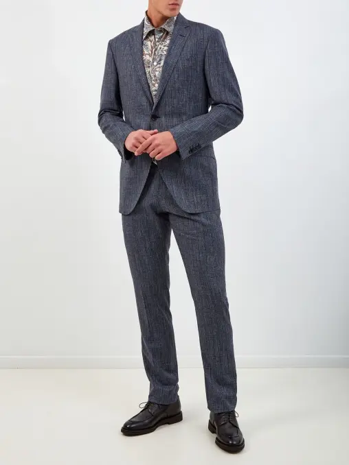 Пиджак из шерсти и хлопка ETRO
