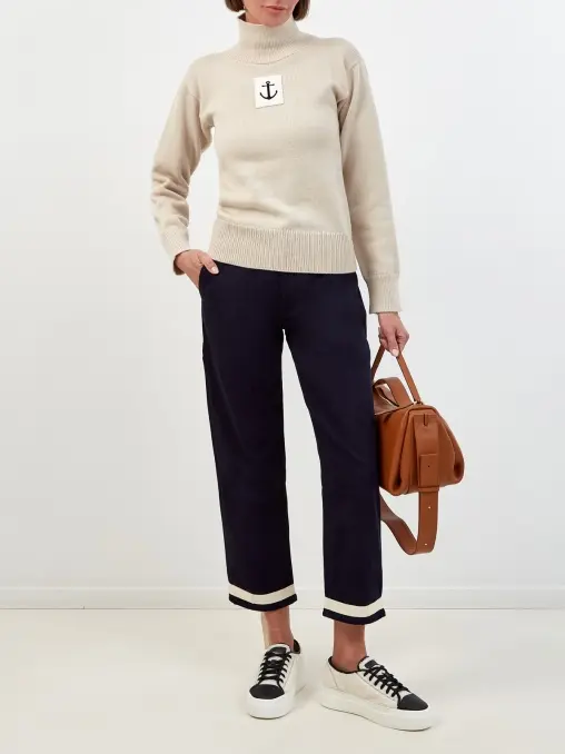 Брюки хлопковые JIL SANDER