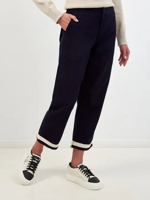 Брюки хлопковые JIL SANDER