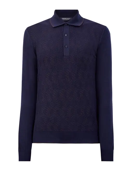 Поло шерстяное BERTOLO LUXURY MENSWEAR