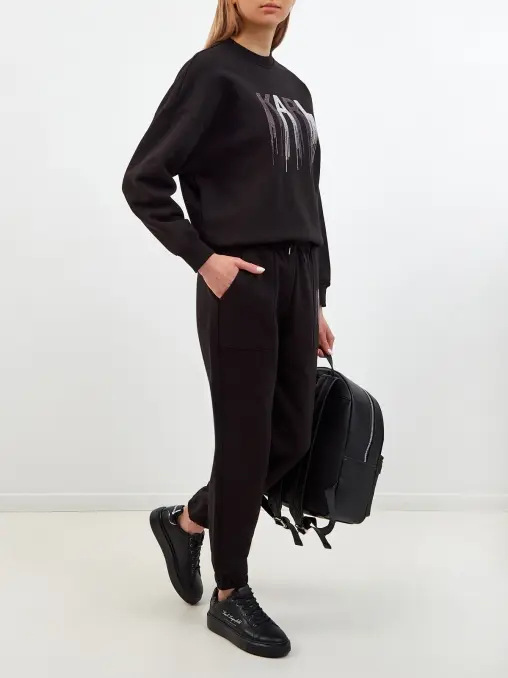 Брюки хлопковые KARL LAGERFELD