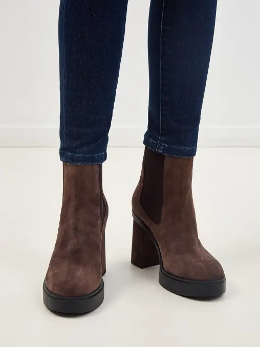 Ботильоны замшевые SANTONI