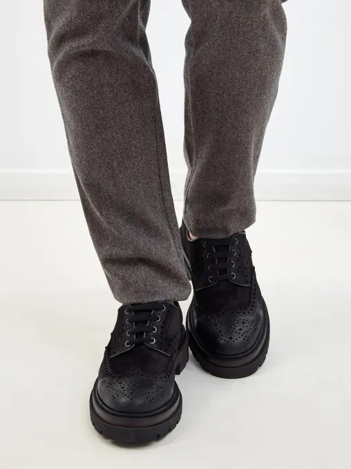 Броги замшевые SANTONI