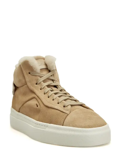 Кеды замшевые на меху SANTONI