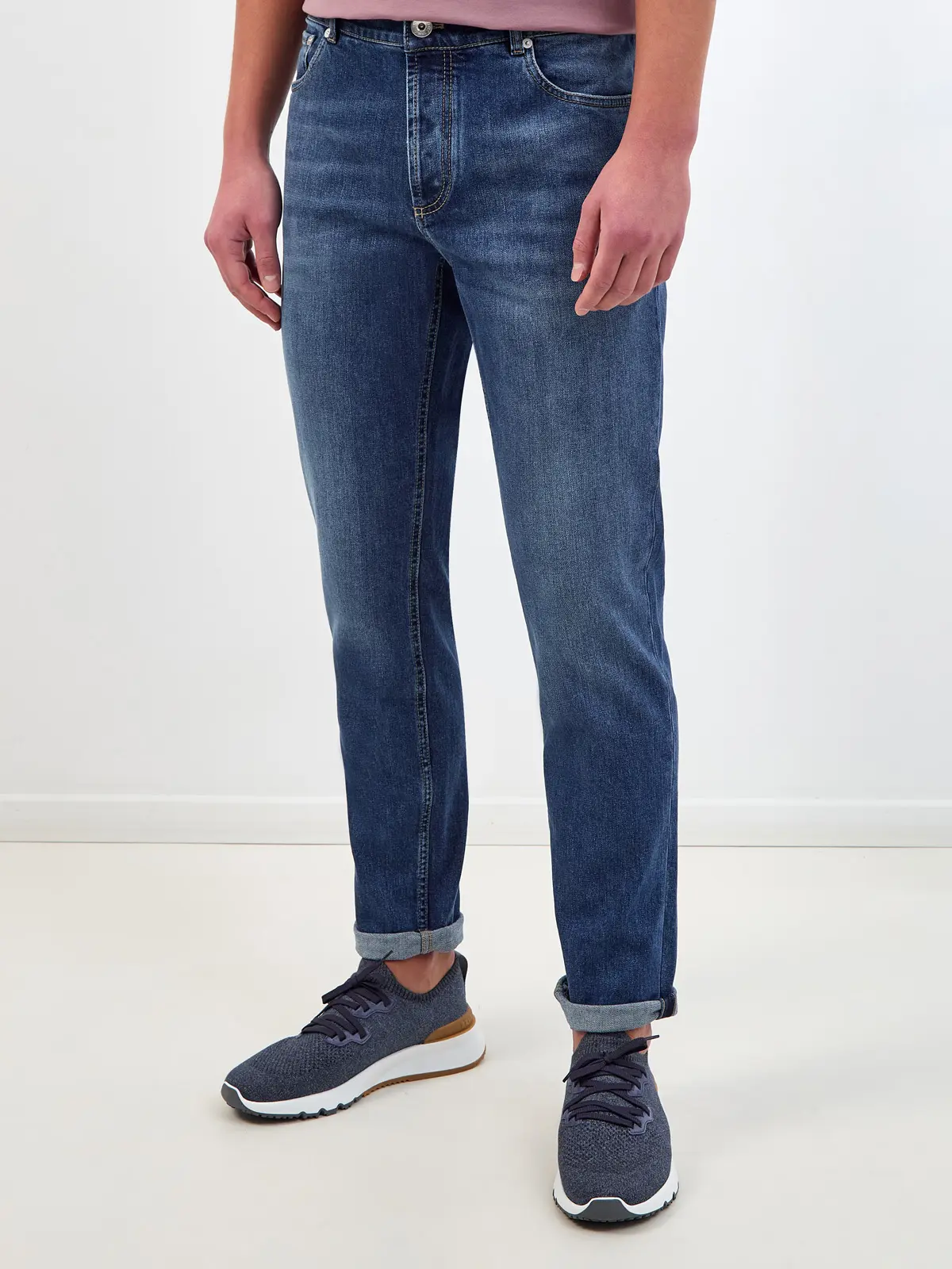 Джинсы Slim Fit хлопковые