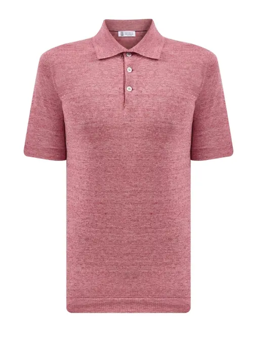 Поло льняное BRUNELLO CUCINELLI