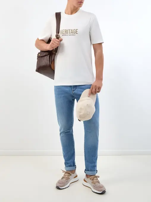 Футболка хлопковая BRUNELLO CUCINELLI