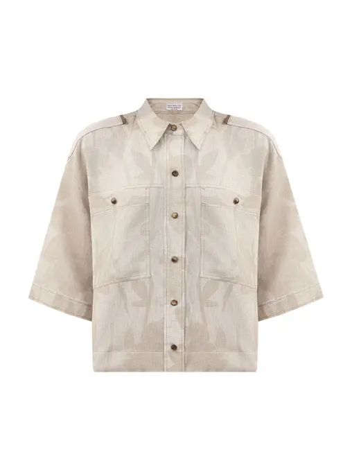 Рубашка льняная BRUNELLO CUCINELLI