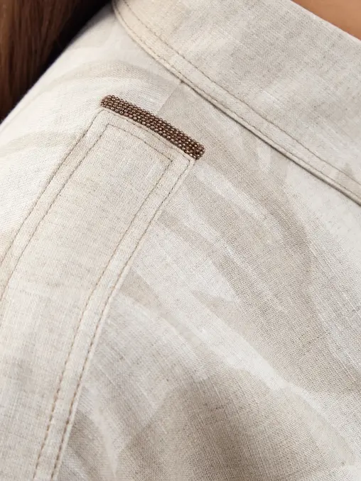 Рубашка льняная BRUNELLO CUCINELLI