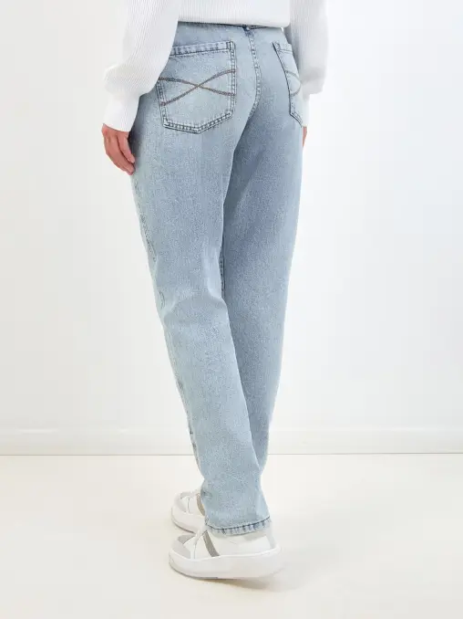 Джинсы хлопковые BRUNELLO CUCINELLI