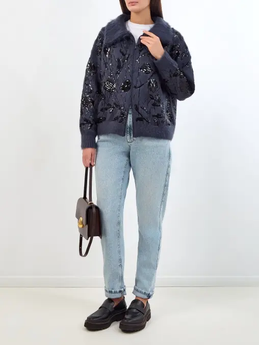 Кардиган мохеровый BRUNELLO CUCINELLI