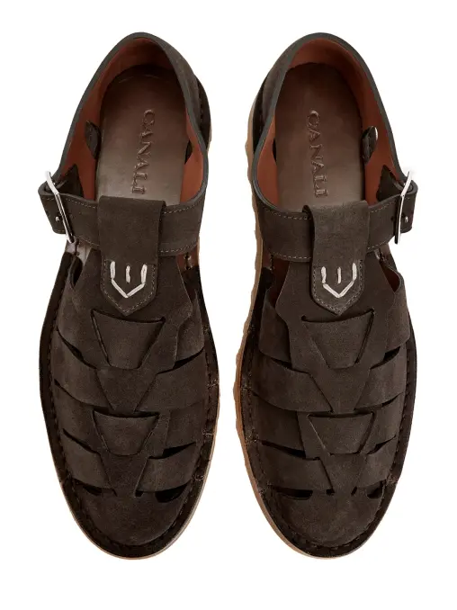 Сандалии кожаные CANALI