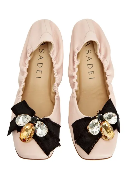Балетки кожаные CASADEI