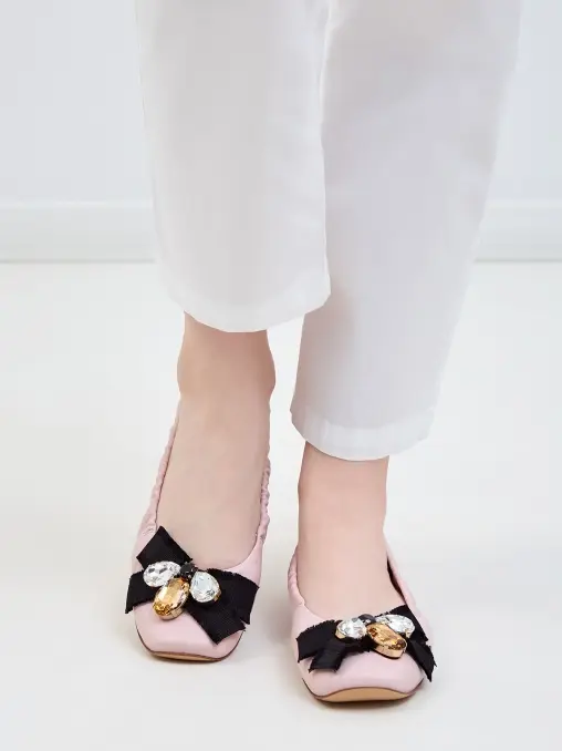 Балетки кожаные CASADEI