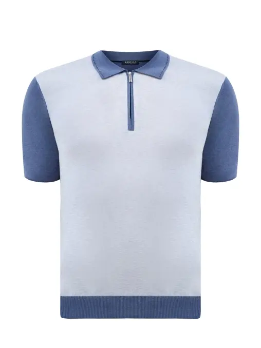 Поло хлопковое BERTOLO LUXURY MENSWEAR