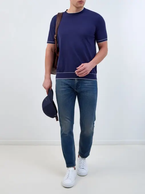 Джемпер хлопковый BERTOLO LUXURY MENSWEAR
