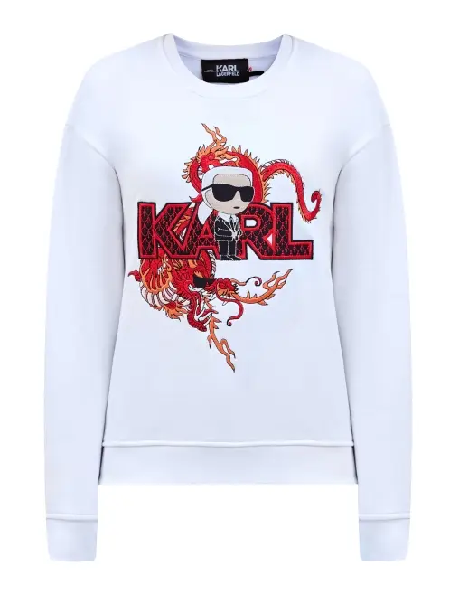 Свитшот хлопковый KARL LAGERFELD