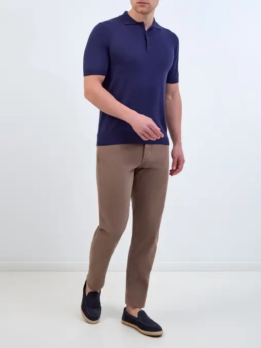 Поло хлопковое CANALI