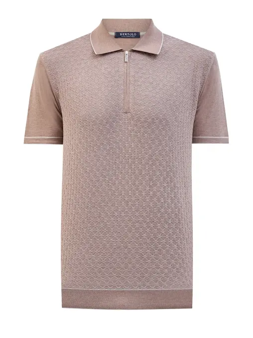 Поло хлопковое BERTOLO LUXURY MENSWEAR