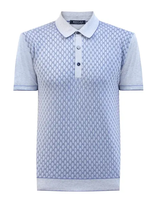 Поло хлопковое BERTOLO LUXURY MENSWEAR