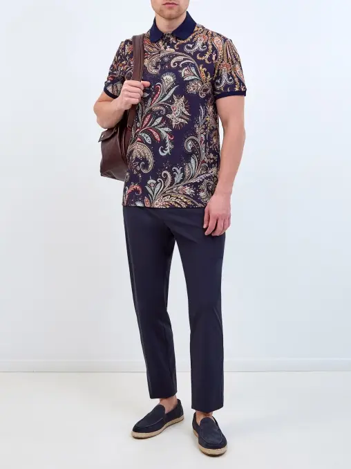 Поло хлопковое ETRO