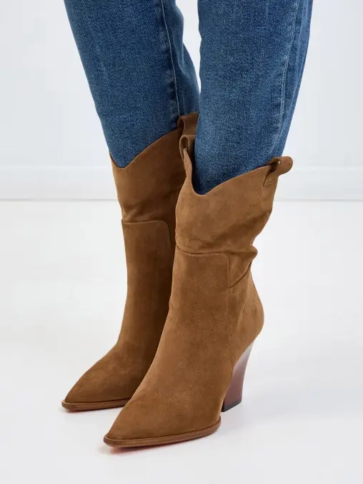 Ботильоны замшевые SANTONI
