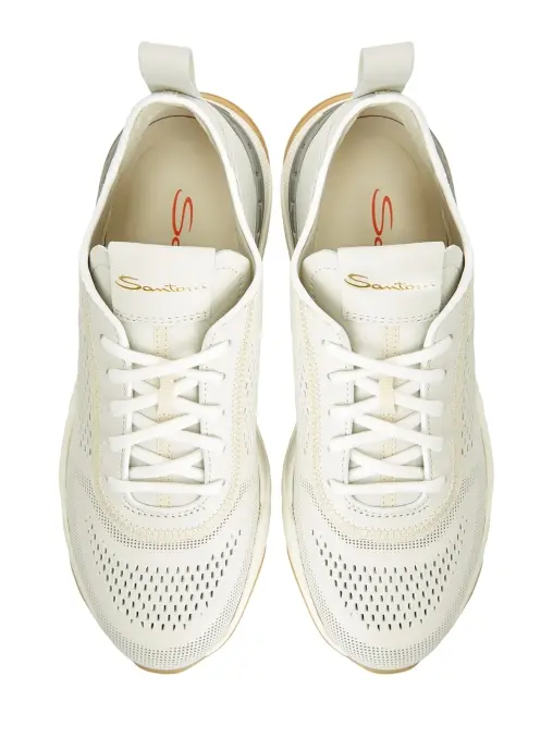 Кроссовки кожаные SANTONI