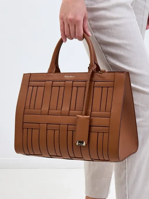 Сумка кожаная SANTONI