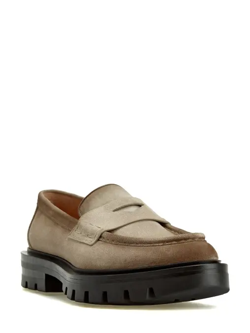 Лоферы замшевые SANTONI