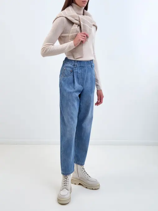 Джинсы хлопковые BRUNELLO CUCINELLI