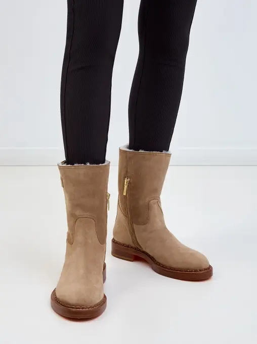 Ботинки замшевые SANTONI
