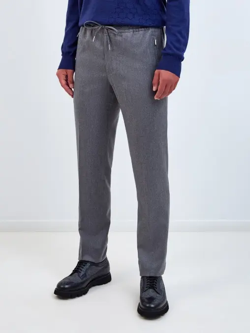 Брюки шерстяные BERTOLO LUXURY MENSWEAR