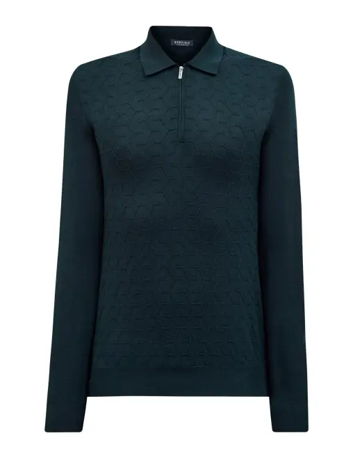 Поло шерстяное BERTOLO LUXURY MENSWEAR