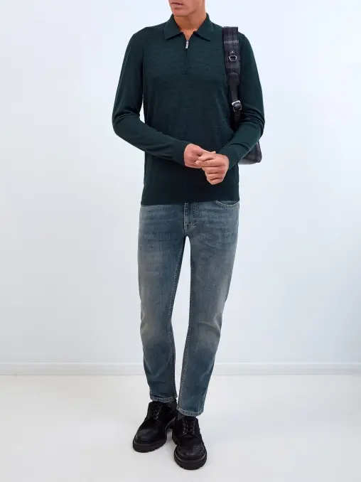 Поло шерстяное BERTOLO LUXURY MENSWEAR