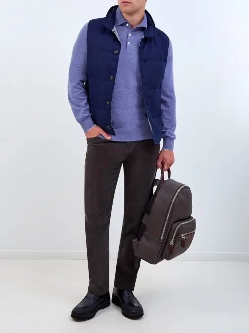 Жилет льняной BRUNELLO CUCINELLI