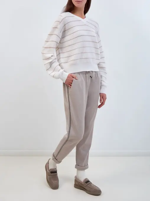 Брюки хлопковые BRUNELLO CUCINELLI