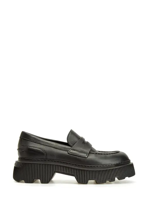 Лоферы кожаные SANTONI