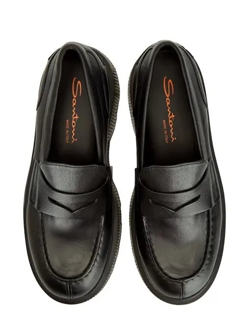 Лоферы кожаные SANTONI