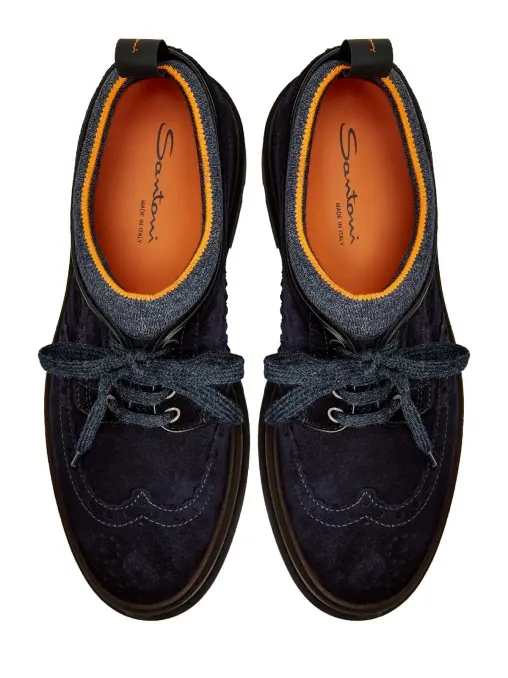 Ботинки замшевые SANTONI