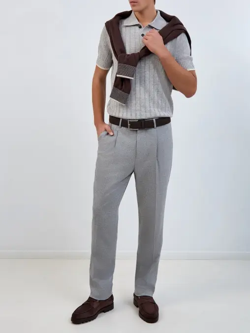 Брюки шерстяные BRUNELLO CUCINELLI