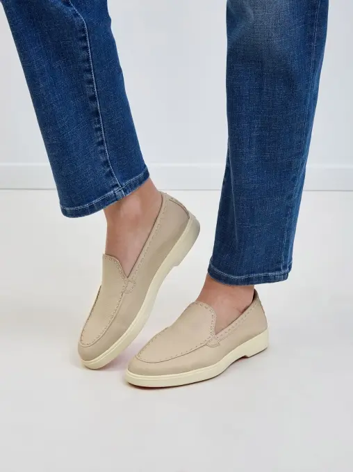 Лоферы кожаные SANTONI